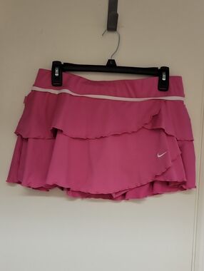 Pink Nike Skorts Ruffly Layered Detail